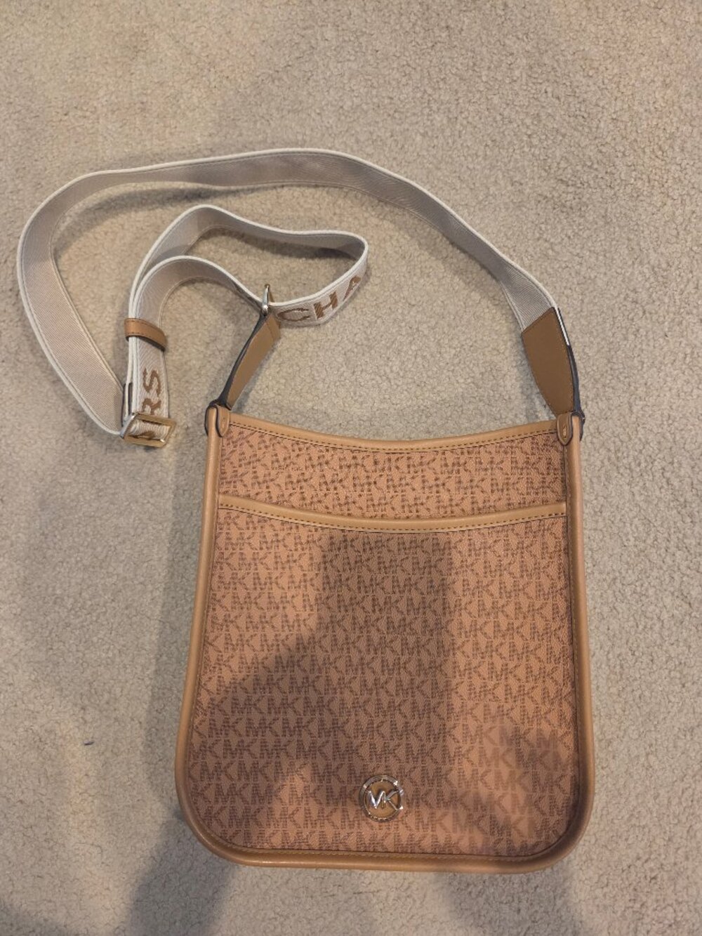 Michael Kors NWOT Brown Signature Print Crossbody Handbag